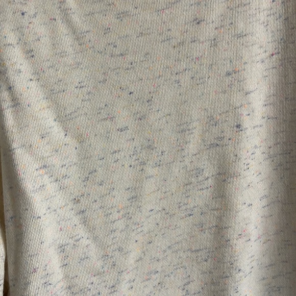 Cream Color Speckled Sweatshirt in XXL - Picture 2 of 3